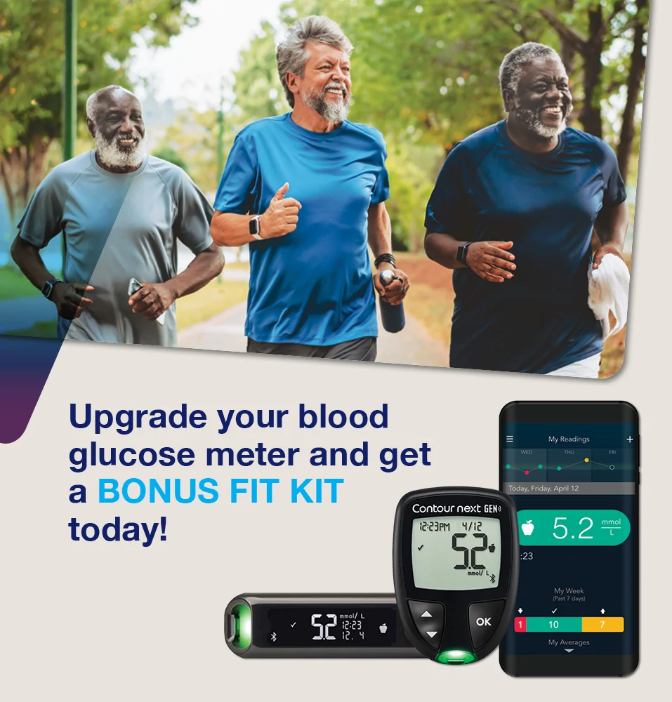 Upgrade your blood glucose meter and get a BONUS FIT KIT today