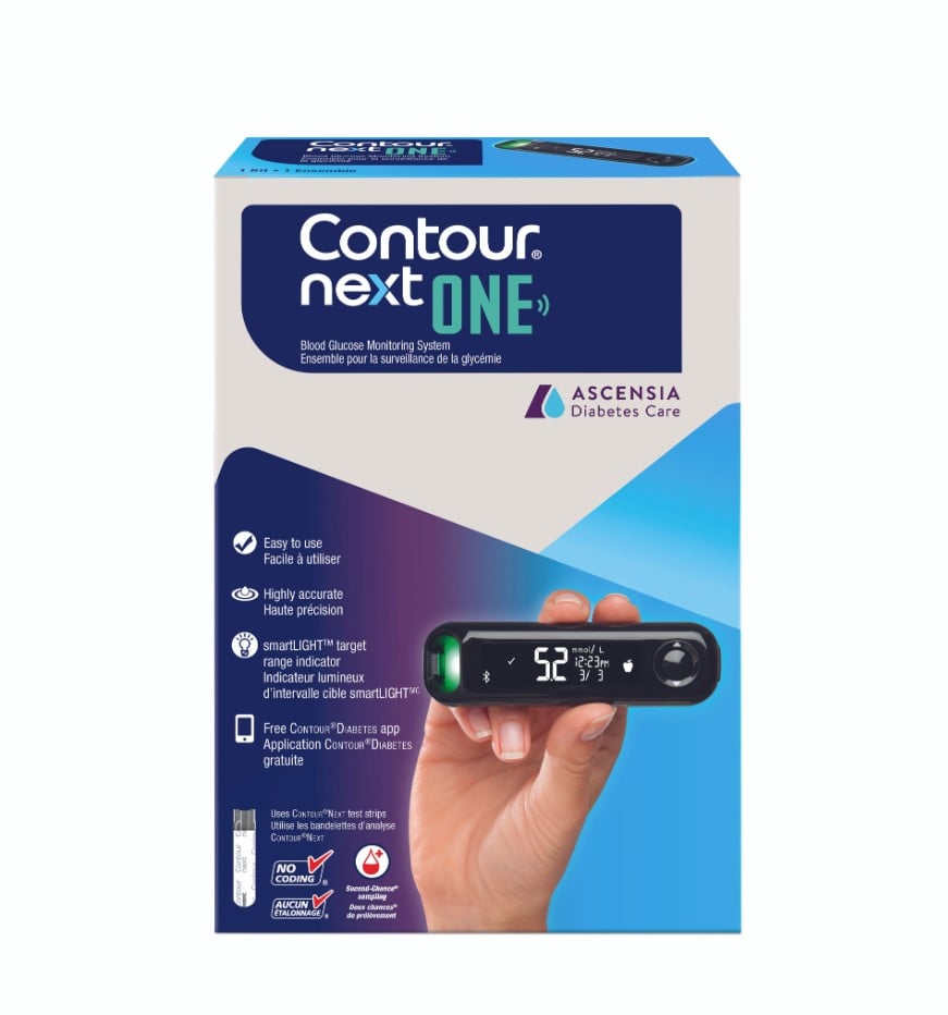 The CONTOUR PLUS blood glucose meter